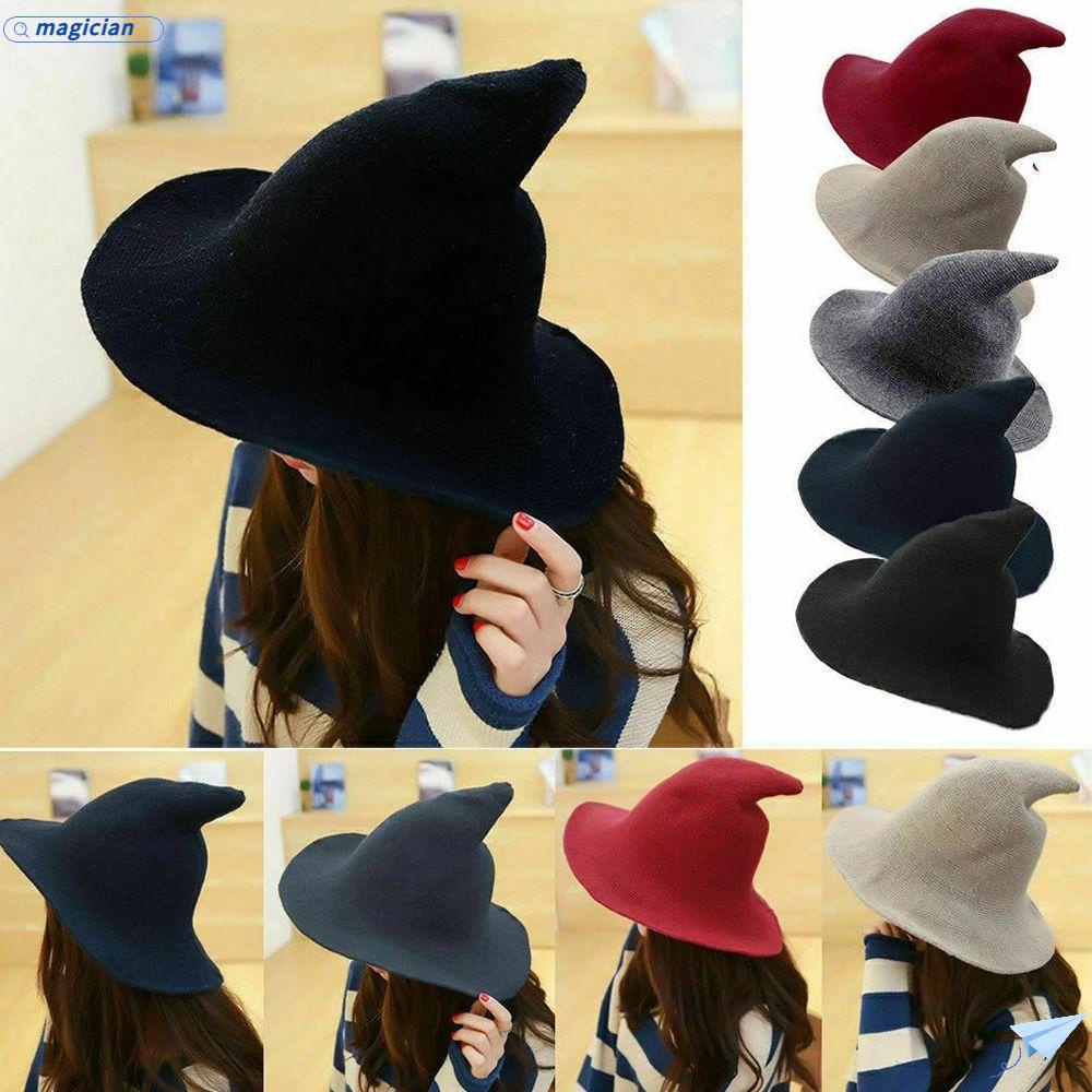 Mũ Phù Thủy Cao Cấp Giữ Ấm Mùa Halloween