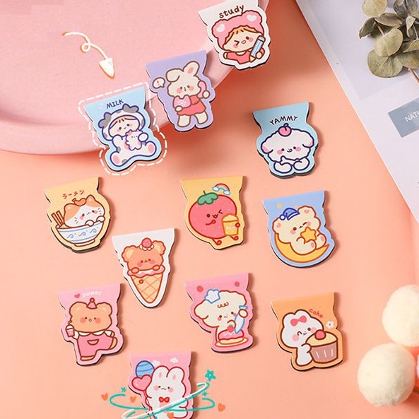 &lt;Video Review&gt; Kẹp Cao Su Bookmark Giữ Giấy Ghi Chú Tài Liệu Đánh Dấu Sách Đồ Dùng Kẹp Đánh Dấu Trang Nam Châm  D009