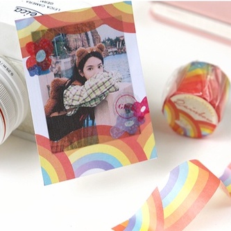 Washi Tape Cuộn Dễ Thương Dùng Trang Trí Sổ, Toploader, Hình - Hidair shop