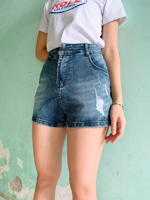 [60kg~95kg] QUẦN SHORT JEAN BIG SIZE LƯNG CAO, CO DÃN MẠNH 2670
