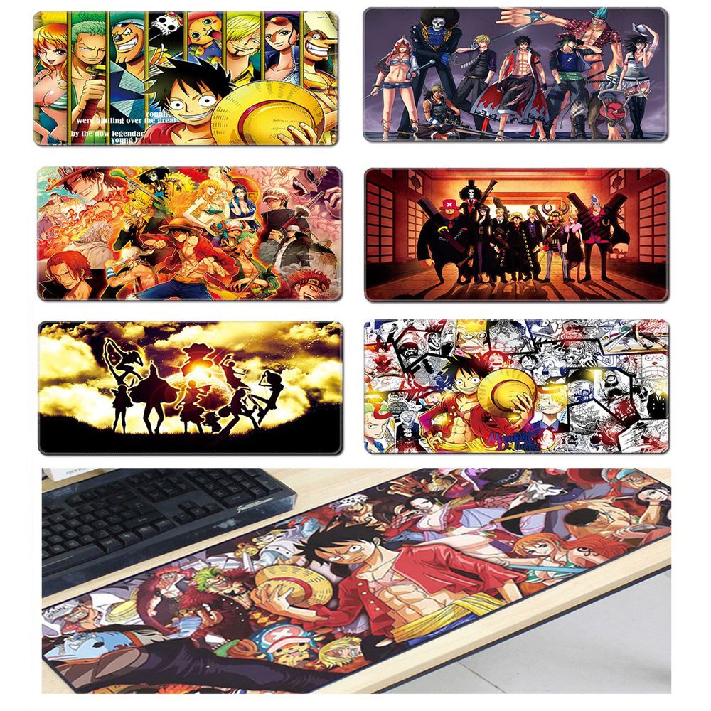 Thảm Lót Chuột Và Bàn Phím Cỡ Lớn 80x30cm In Hình Anime One Piece