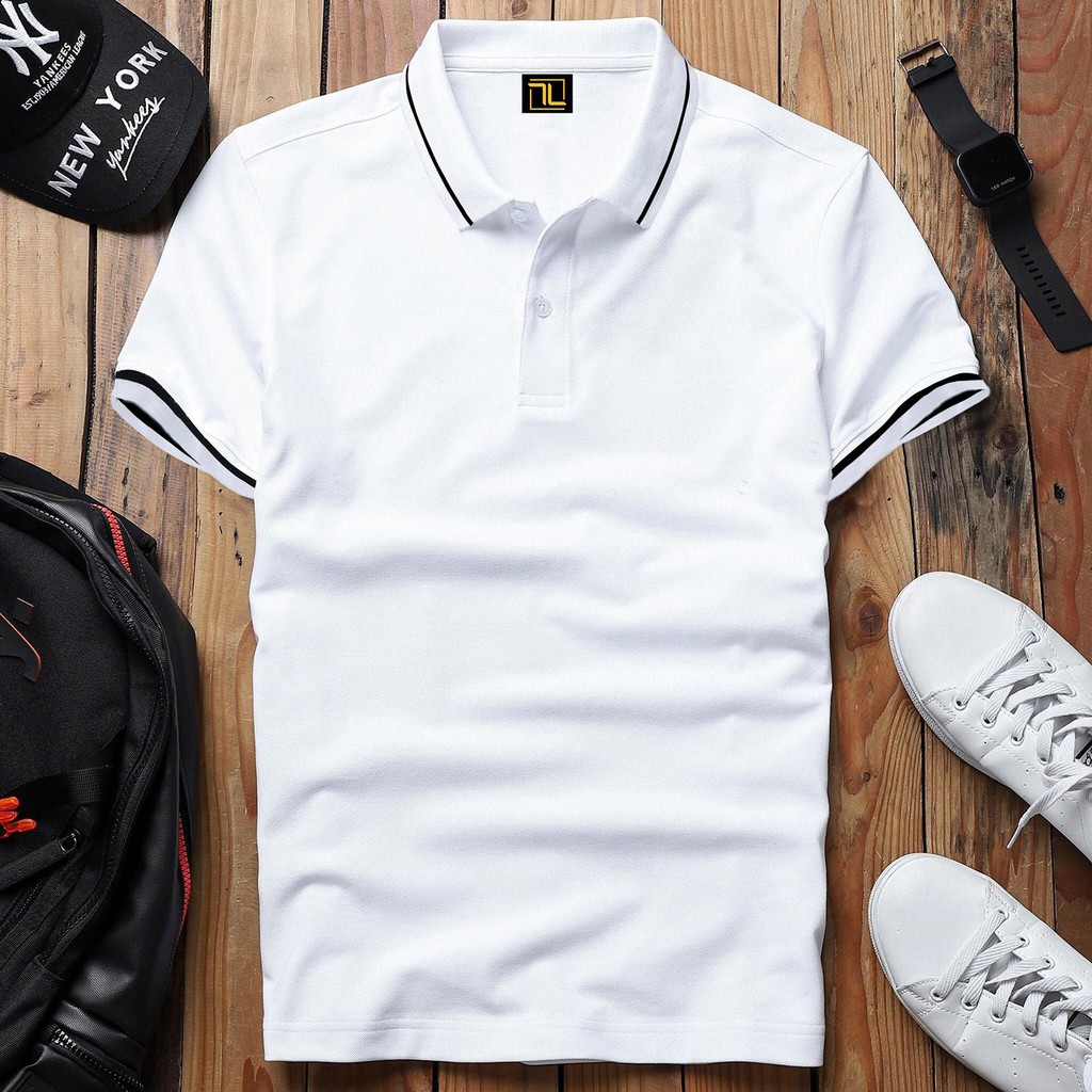 Áo polo nam - Áo thun nam cổ đức - Chất liệu cotton co giãn 4 chiều, dày dặn, thấm hút mồ hôi, mặc vô cùng thoải mái