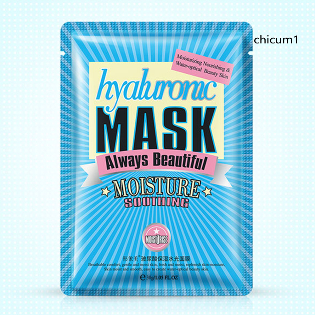 Mặt Nạ Lụa Protein Hyaluronic Acid Dưỡng Ẩm Hỗ Trợ Giảm Mụn Chăm Sóc Da 30g