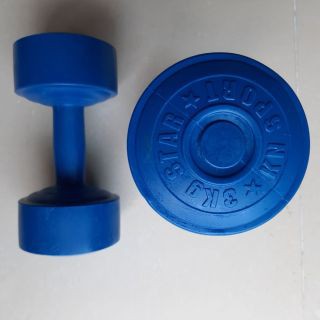 Tạ Tay Nhựa 3kg Cao Cấp ( 1 cục )