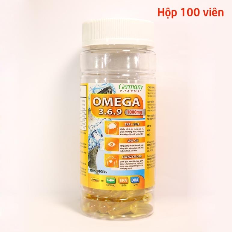 Viên uống Omega 369 1000mg tốt cho da, tim mạch, trí não, giảm quá trình lão hóa, tăng cường thị lực