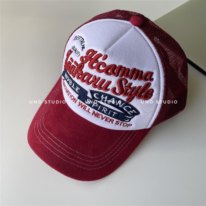Mũ, nón lưỡi trai, nón trucker thêu chữ thời trang form cứng cáp phong cách retro vintage