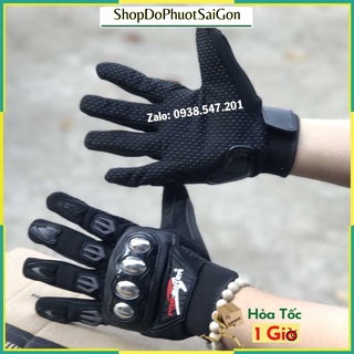 Bao tay xe máy chống nắng cho nam đi phượt Probiker gù inox dài ngón