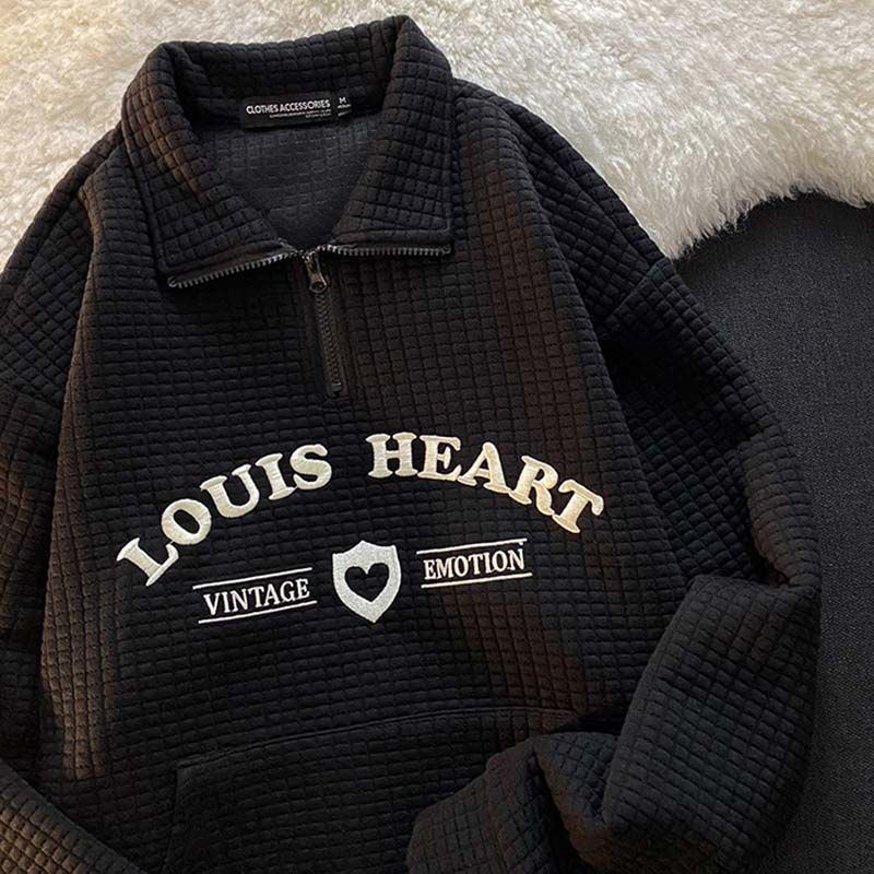 Áo thu - đông louis heart cổ khoá