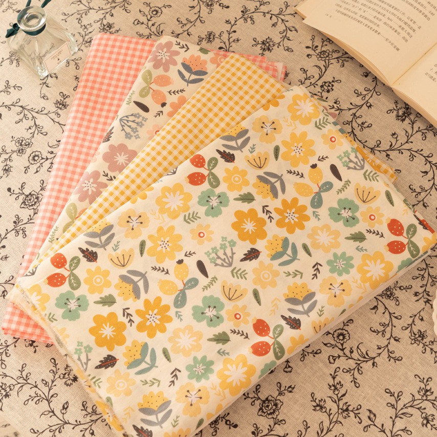 Vải cotton lụa Hàn Quốc 50x160cm (giá nửa mét)