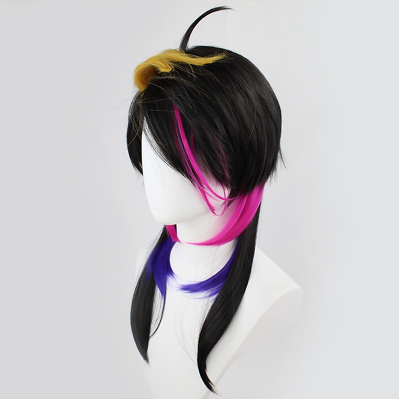 Bộ Tóc Giả Dài Màu Đen Cosplay NIJISANJI