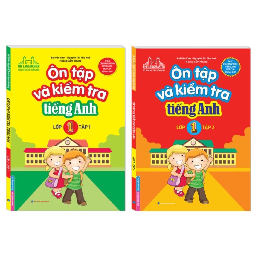 Sách - Combo Ôn tập và kiểm tra tiếng Anh lớp 1 (trọn bộ 2 tập)