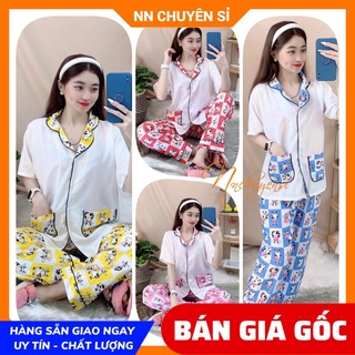 Đồ bộ tay cánh dơi phom 60kg cho nữ mặc nhà chất kate mềm mát in họa tiết bò sữa dễ thương DBKIHTN55