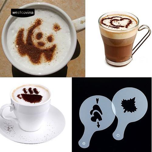 Khuôn trang trí trên mặt tách cà phê độc đáo