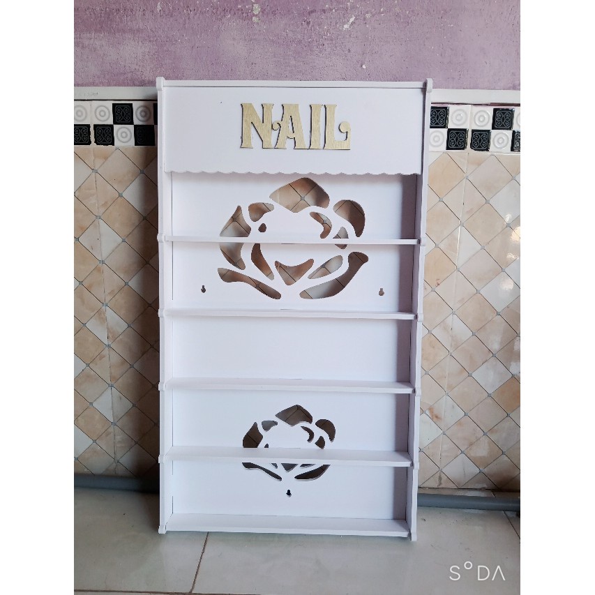 Kệ Sơn  Nail Treo Tường Dễ Thương Full Bộ Kèm Vít