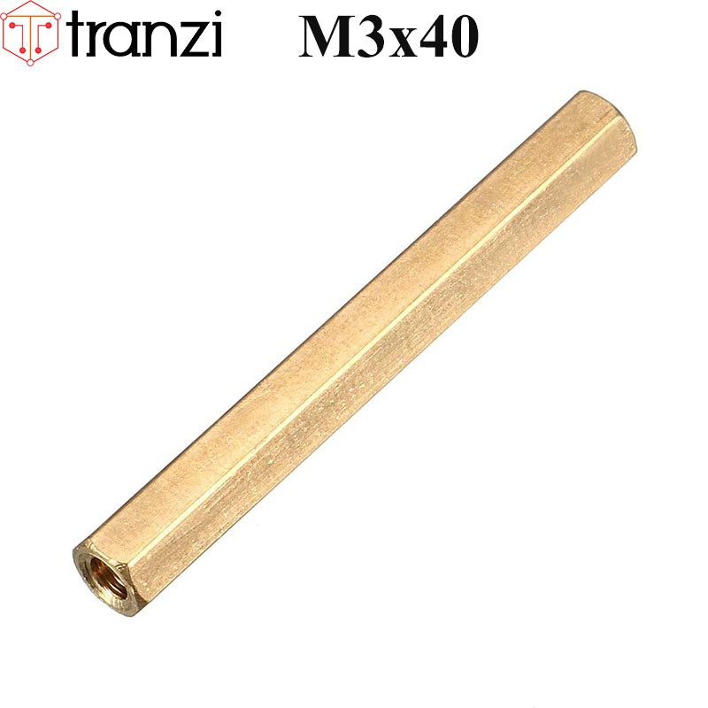 Trụ vít lục giác cái cái đồng M3x40 - túi 10 cái