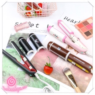   Thanh lý  Máy duỗi tóc mini uốn cúp tóc hoạt hình xinh xắn Line Doraemon Panda 