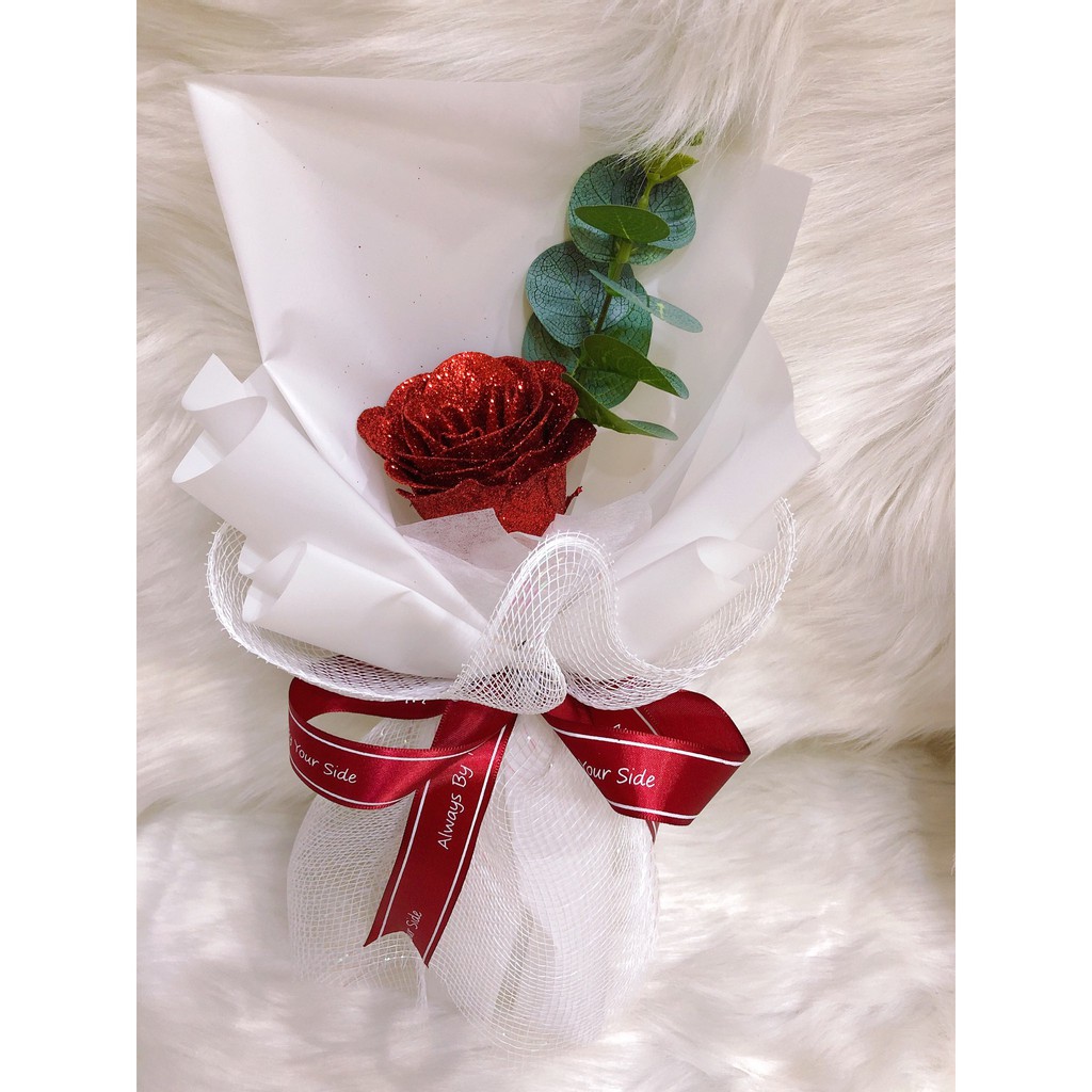 Combo Gấu Teddy Và Hoa Hồng Sáp Thơm Vĩnh Cửu Cao Cấp Quà Tặng Ý Nghĩa Cho Người Thương  [HOT VALENTINE 2021