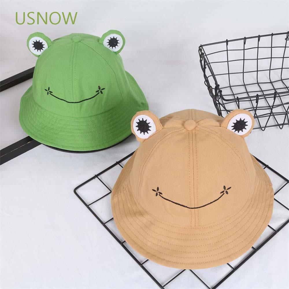 Nón tai bèo thêu hình con ếch dễ thương