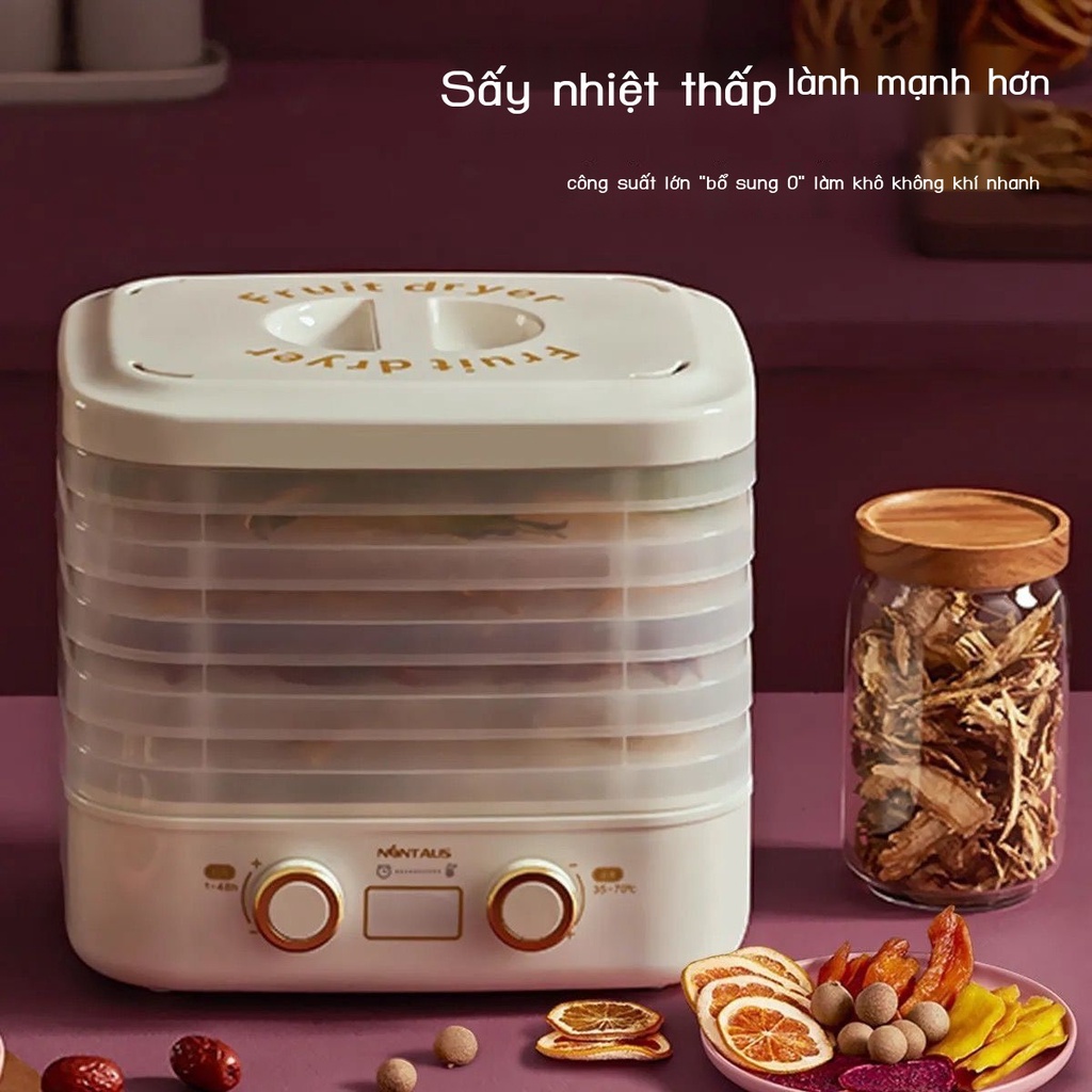 Jinzheng máy sấy trái cây thực phẩm thịt gia đình nhỏ cho thú cưng snack hoa trà và rau quả khô bằng không khí