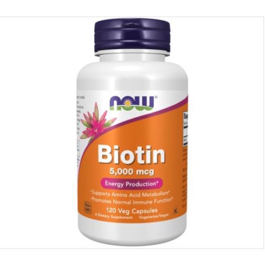Viên Uống Now Biotin Hỗ Trợ Mọc Tóc Đẹp Tóc - Từ Mỹ  - 100% Authentic