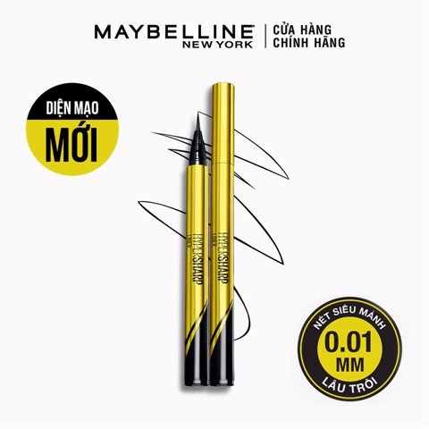Bút Kẻ Mắt Nước Siêu Mảnh, Sắc Nét, Không Trôi Maybelline Hyper Sharp Laser Eyeliner 0.5g