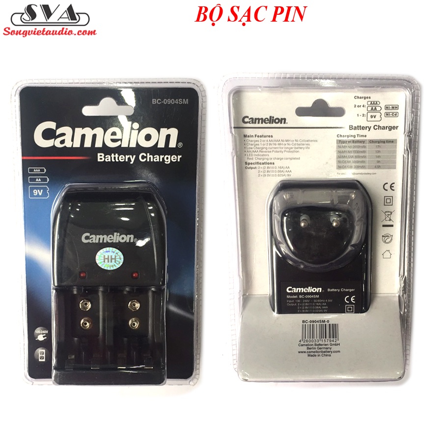 BỘ SẠC PIN ĐA NĂNG CAMELION 3 IN 1