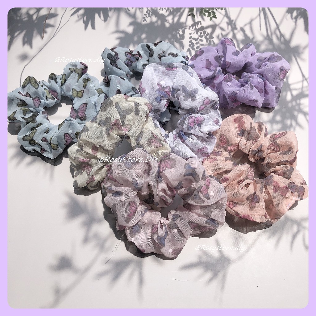[Ảnh thật]CỘT TÓC VẢI SCRUNCHIES VOAN LỤA BƯỚM HỒ ĐIỆP TIỂU THƯ - PHONG CÁCH ULZZANG PHỤ KIỆN THỜI TRANG NỮ GIÁ RẺ ĐẸP