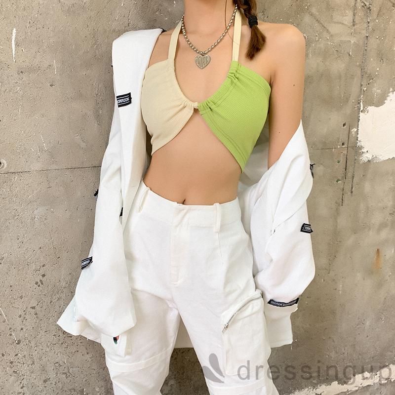 Áo lửng cổ yếm hở lưng phong cách gợi cảm dành cho nữ