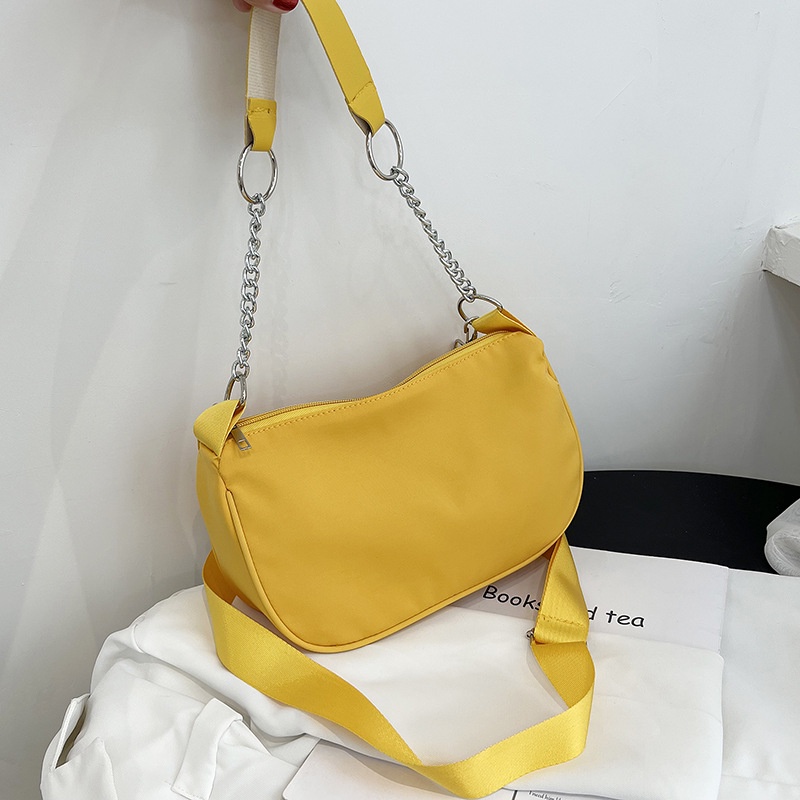 Túi đeo dưới cánh tay Bằng Vải Nylon Phong Cách Retro Đơn Giản Hàng Mới Dành Cho Bạn Nữ