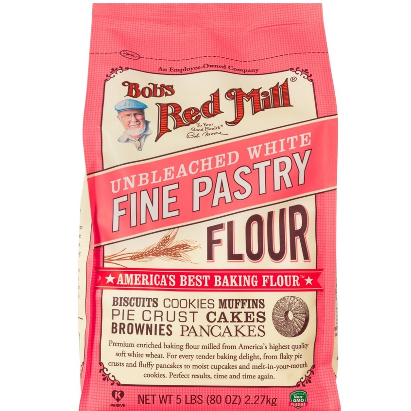 [2027 | Bob's Red Mill] Bột mì số 8 (bột cake - pastry flour) 2.27g