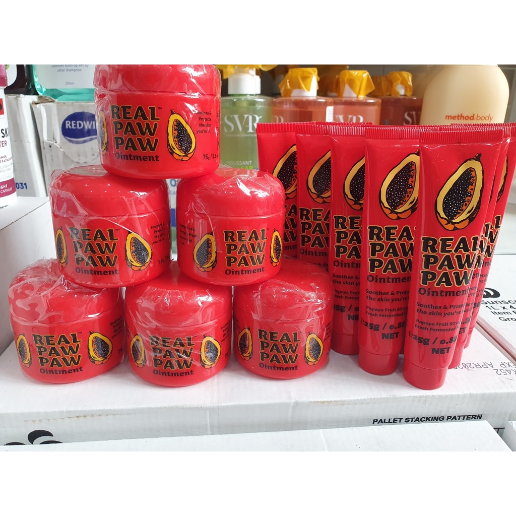 Kem bôi đa năng Real Paw paw Ointment loại bỏ mụn nhọt phát ban hăm tã nứt đầu ti viêm da khô da chàm da muỗi đốt - Úc