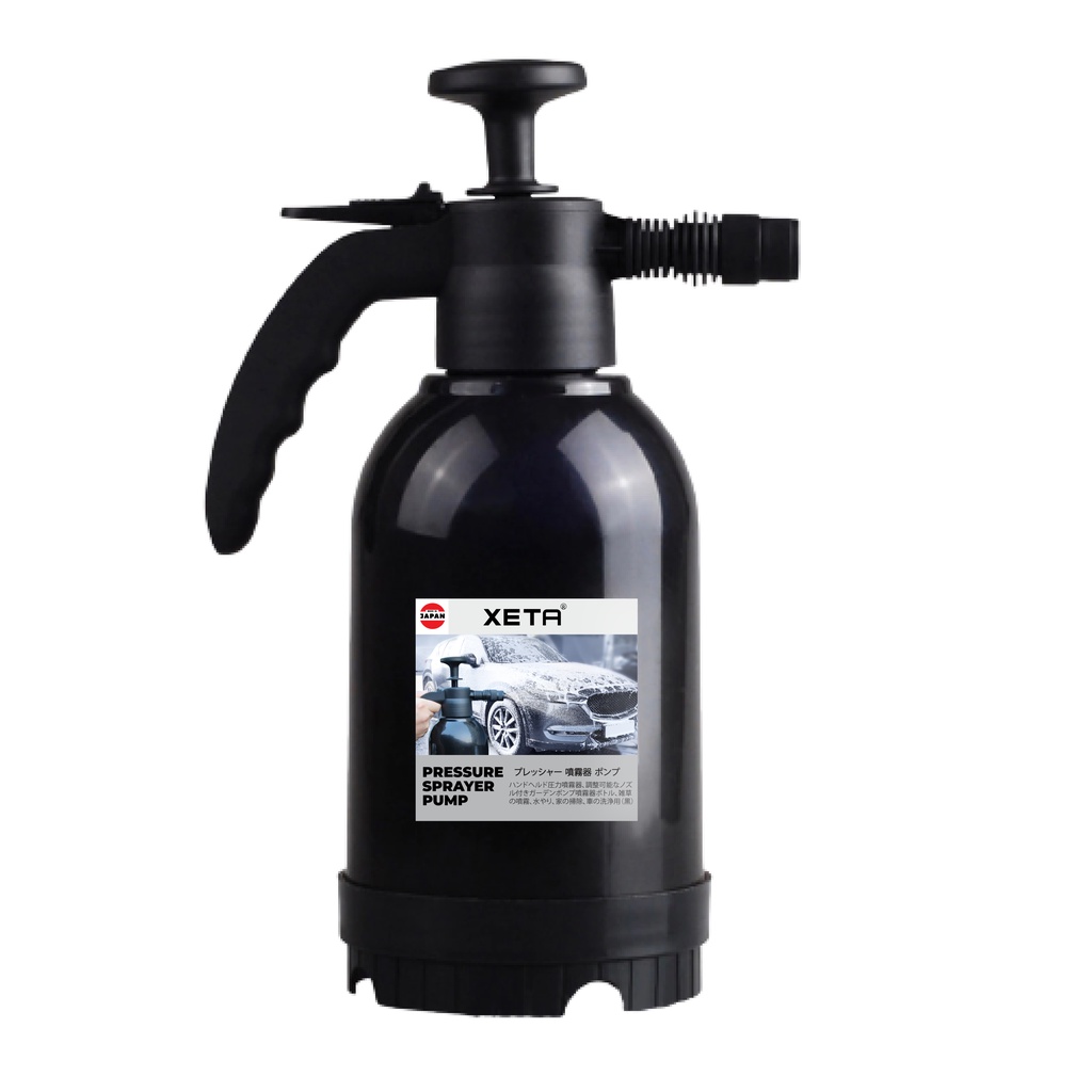 Combo Bình Xịt Bọt Tuyết Cao Cấp Và Dung Dịch Rửa Xe Đa Năng Tự Động Không Chạm, Bọt Ra Đều, Mịn, Sạch Tới 99,99%