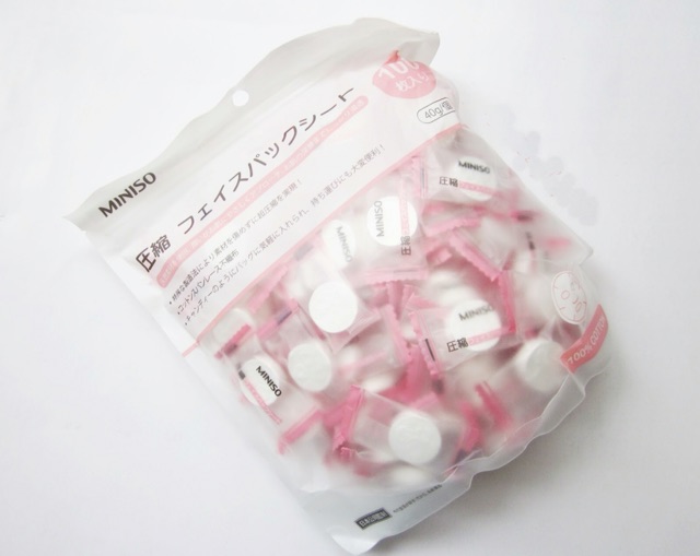 Mặt nạ nén miniso 100 viên