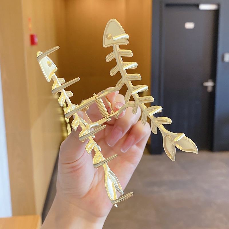 Kẹp tóc hợp kim hình cá mập phong cách Hàn Quốc