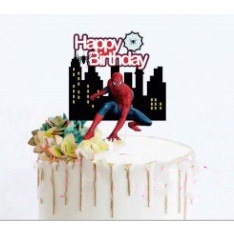 1 Topper Trang Trí Bánh Kem Hình Người Nhện