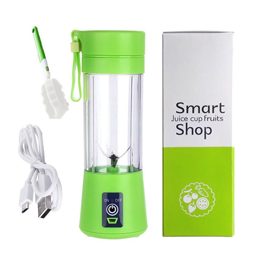 Máy bình xay cầm tay hoa quả mini Smart S8 loại 6 lưỡi thép, có tích điện, dùng sạc điện thoại TẶNG dây sạc nhanh 28k