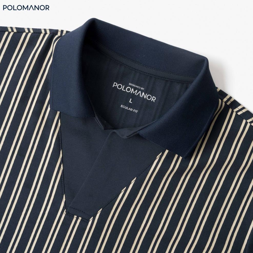 Áo Polo nam cổ bẻ in LUGI vải cá sấu cotton CVC, nam tính, thanh lịch, sang trọng - POLOMANOR