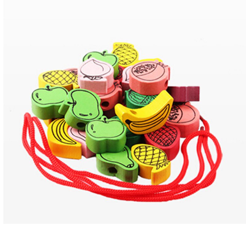 Đồ chơi xỏ dây 25 chi tiết bằng gỗ dành cho em bé