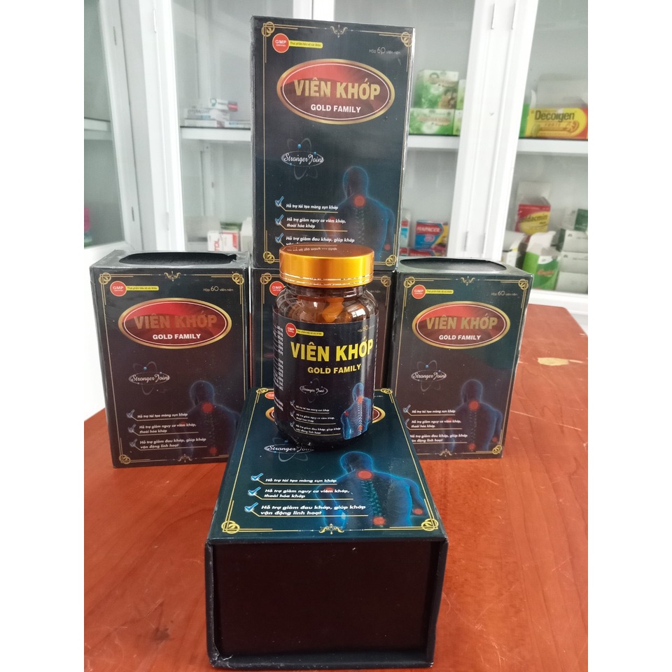 Viên khớp GOLD FAMILY hộp 60 viên hỗ trợ tái tạo màng sụn khớp, giảm nguy cơ viêm khớp & giúp khớp vận động linh hoạt