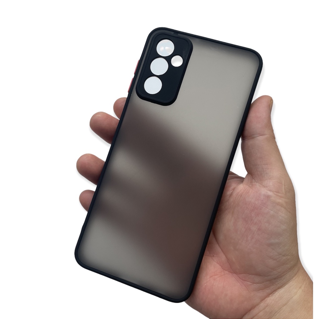 Ốp lưng cứng nhám mờ viền silicon bảo vệ camera cho Samsung Galaxy M23 4G/ M23 5G