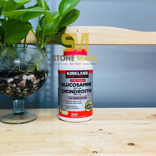 [hãng sẵn] Viên uống bổ xương khớp Glucosamine 1500mg & chondroitin 1200mg 220 viên - Kirkland Mỹ