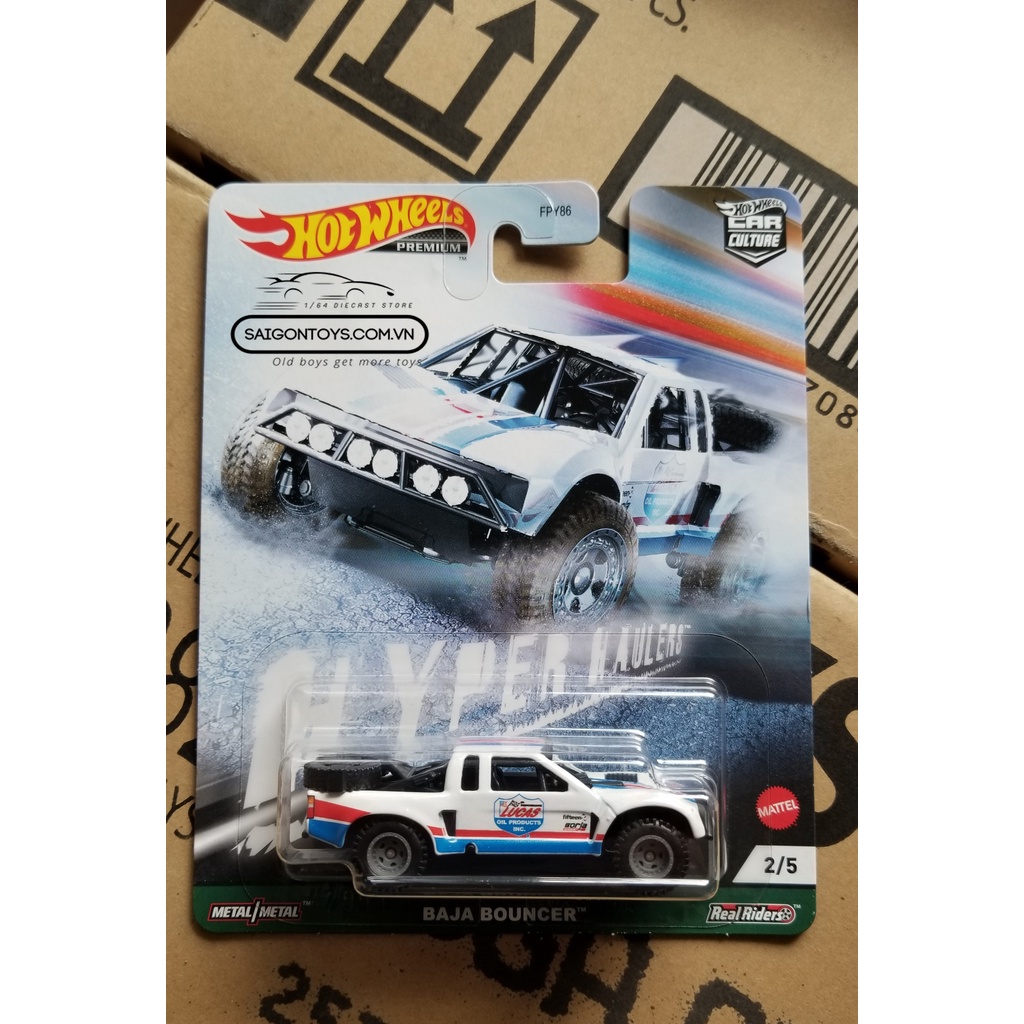 [HOT WHEELS PREMIUM - HYPER HAULERS JEEP GLADIATOR FORD BRONCO] - Xe mô hình tĩnh tỷ lệ 1/64 chính hãng Mattel