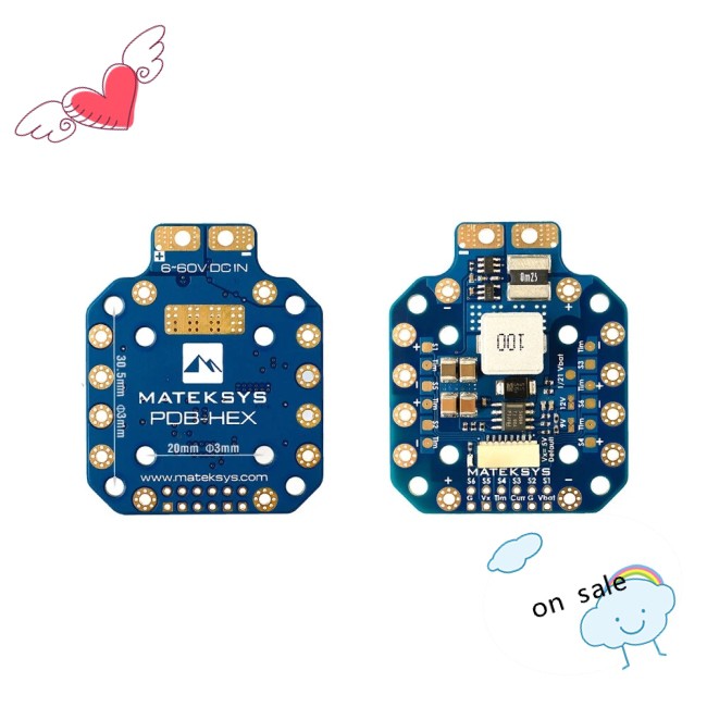 RC Bo Mạch Phát Hiện Sóng 6~60v Dc 5a 5v / 9v / 12v Cho Máy Bay Điều Khiển Từ Xa 2-12s Pdb-Hex 12s Matek