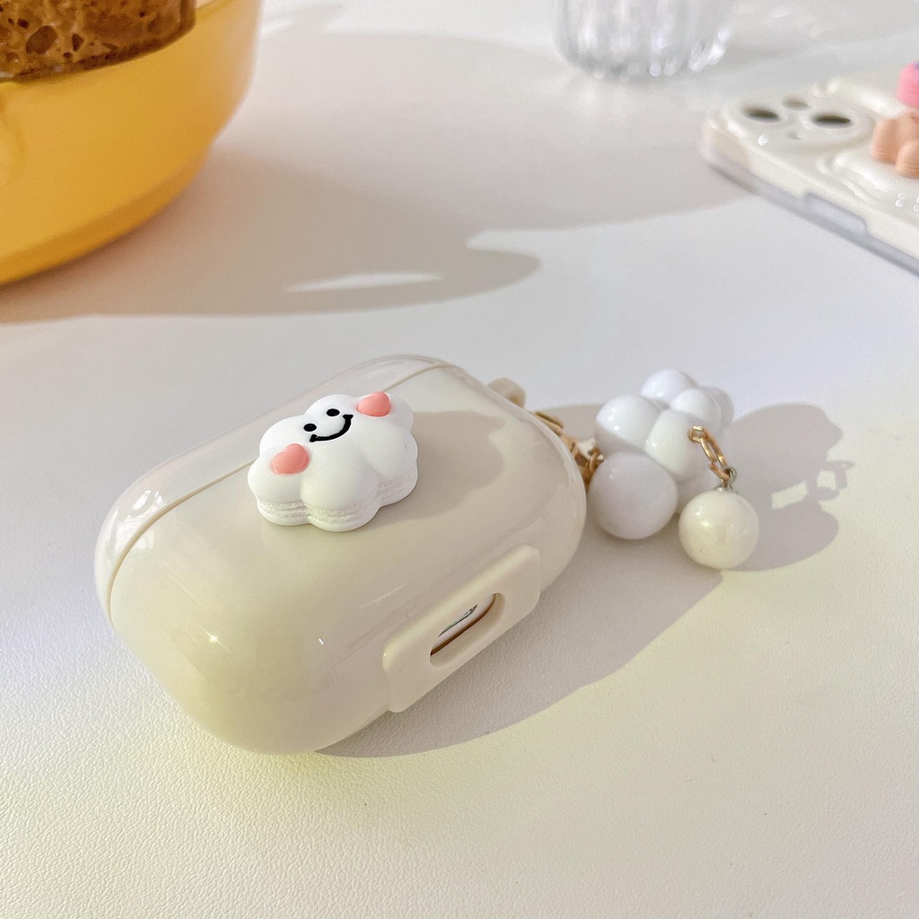 Vỏ Bảo Vệ Hộp Sạc Tai Nghe Bluetooth Không Dây AirPods Pro 1 / 2 3 2021 gen3 Bằng Silicon tpu Mềm Hình Đám Mây 3D Dễ Thương