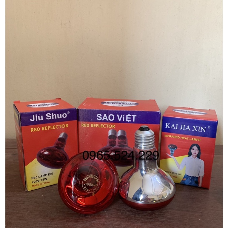[BÓNG LOẠI 1] Combo 10 bóng úm bóng sưởi bóng hồng ngoại sưởi ấm gia súc gia cầm vật nuôi 45W 75W