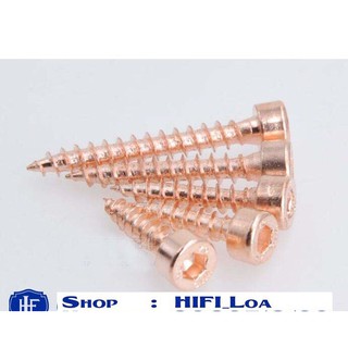 Vít đầu lục giác 4x15mm màu vàng đồng hàng đẹp