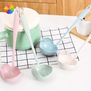 Vá múc canh có thiết kế lọc chất liệu nhựa lúa mì bền bỉ tiện dụng