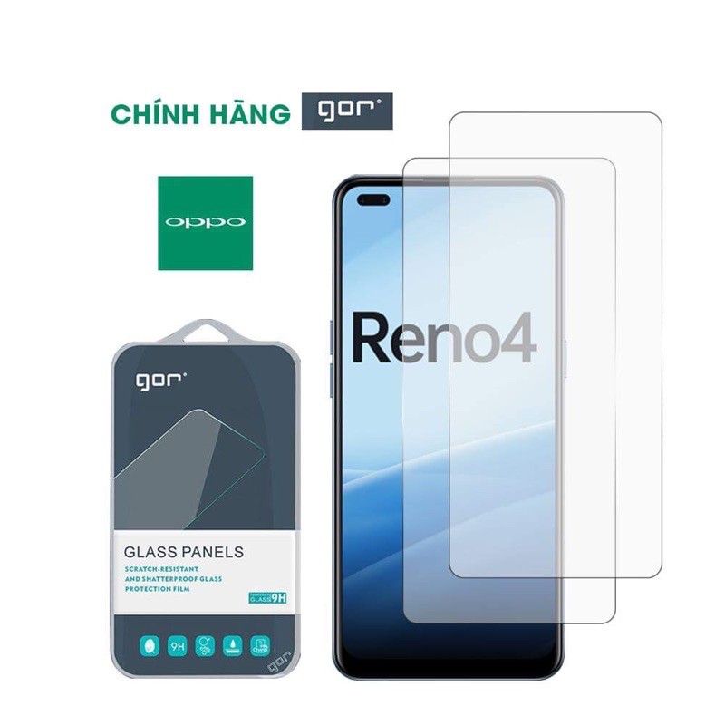 Kính cường lực Oppo Reno 4 chính hãng Gor miếng full màn hình bảo vệ màn hình điện thoại