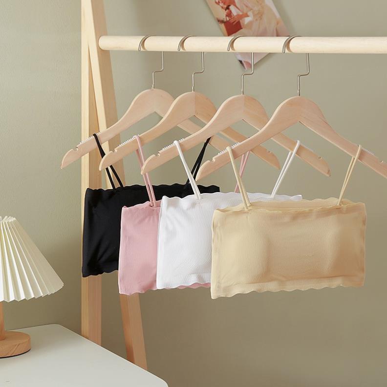 Áo Bra Đúc Su Tăm Viền Sóng 2 Dây Mềm Mát Có Mút Ngực Hot Trend 235 - LADY