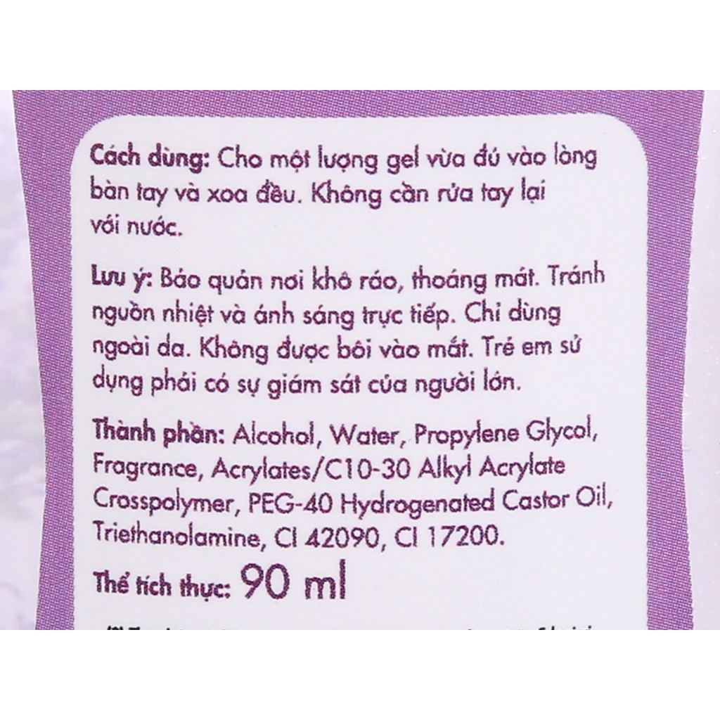 Gel Rửa Tay Khô Kleen 90ml Hương Oải Hương | BigBuy360 - bigbuy360.vn